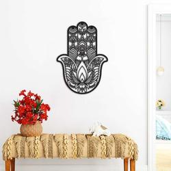 personalized hamsa hand evil eyes hand of fatima v3 yoga studio home decor custom metal sign 2