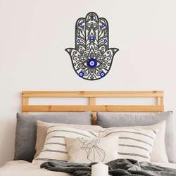 personalized hamsa hand evil eyes hand of fatima v5 yoga studio home decor custom metal sign 2