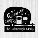 personalized happy campers sign caravan sign camping o oor custom metal sign summer gifts outdoor enthusiast gifts 0