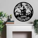 personalized happy halloween metal sign haunted house signs halloween decoration for home 0