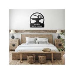 personalized home forge blacksmith metal art anvil and hammer custom metal sign 2