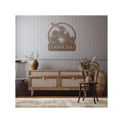personalized honeycomb honey bee farm garden sunflower decorative custom metal sign housewarming gift 3