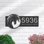 personalized horse head address sign custom metal signs 0