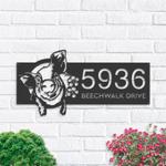 personalized horse pig farmhouse animal address sign custom metal signs 0