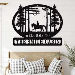 personalized horse riding sign horse stall sign farm decor horse farm custom metal sign cabin sign housewarming gifts 3