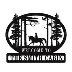 personalized horse riding sign horse stall sign farm decor horse farm custom metal sign cabin sign housewarming gifts 5