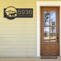 personalized horse running scene address sign custom metal signs 1