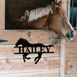 personalized horse sign farm barn sign wall decor horse lover 1