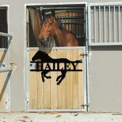 personalized horse sign farm barn sign wall decor horse lover 2