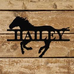 personalized horse sign farm barn sign wall decor horse lover 3