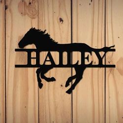 personalized horse sign farm barn sign wall decor horse lover 4