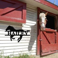personalized horse sign farm barn sign wall decor horse lover 5