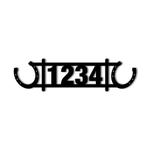 personalized horseshoes address sign house number plaque custom metal sign 0