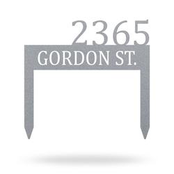 personalized house numbers address garden stake sign address plaque lawn decor 4