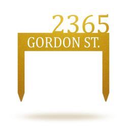 personalized house numbers address garden stake sign address plaque lawn decor 5