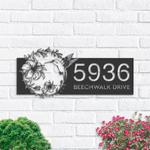personalized hummingbird address sign custom metal signs 0