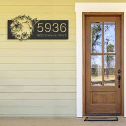 personalized hummingbird address sign custom metal signs 1