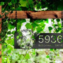 personalized hummingbird address sign custom metal signs 2