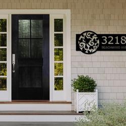 personalized hummingbird address sign house number plaque custom metal sign 2