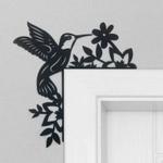 personalized hummingbirds door corner garden decorative custom metal sign 0