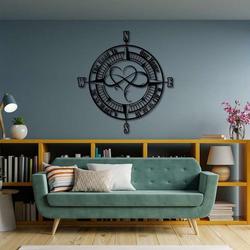 personalized infinity heart compass sign the road to our home compass custom metal sign housewarming gifts 1