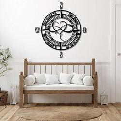 personalized infinity heart compass sign the road to our home compass custom metal sign housewarming gifts 5