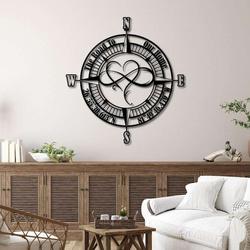 personalized infinity heart compass sign the road to our home compass custom metal sign housewarming gifts 8