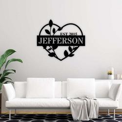 personalized infinity heart garden decorative custom metal sign 1