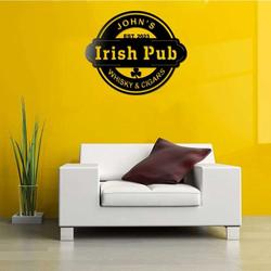 personalized irish pub sign home bar sign whisky and cigars sign smoke house home bar decor 1