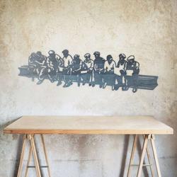 personalized ironworker lunch on a beam crew custom metal sign vintage iron worker metal art 1