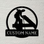 personalized ironworker monogram custom metal sign job gifts home room decor 0