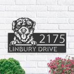 personalized jack russell v1 address sign house number plaque custom metal sign 0