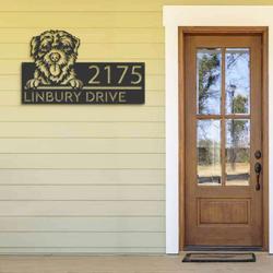personalized jack russell v1 address sign house number plaque custom metal sign 2