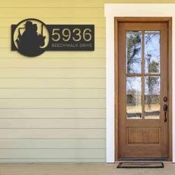 personalized jazz band musician address sign house number plaque custom metal sign 2