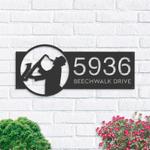 personalized jazz player musician address sign house number plaque custom metal sign 0