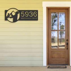 personalized jazz player musician address sign house number plaque custom metal sign 1