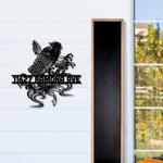 personalized koi fish address sign custom metal signs 0