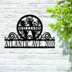 personalized last name letter address sign custom metal monogram letter housewarming gift outdoor wreath decor sign 0