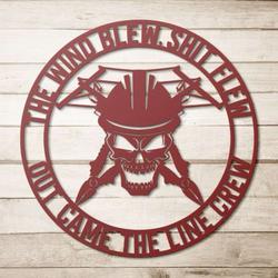personalized line crew funny quote journeyman lineman retirement gift custom metal sign 1