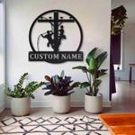 personalized lineman crew linework ibew office business decor custom metal sign 0