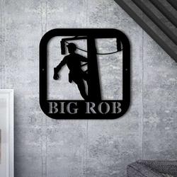 personalized lineman home office business decor retirement gift custom metal sign 2