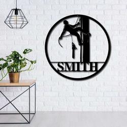 personalized lineman last name home decor custom metal sign 2