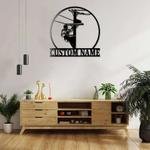 personalized lineworker lineman electrical worker home decor custom metal sign 0