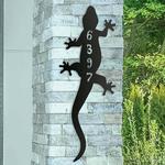 personalized lizard address sign custom metal signs 0