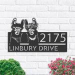personalized llama farm address sign custom metal signs 0