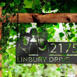 personalized llama farm address sign custom metal signs 2