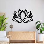 personalized lotus flower bohemian yoga studio home decor custom metal sign 0