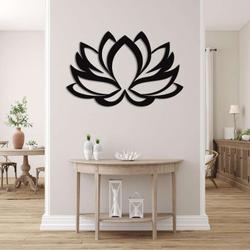 personalized lotus flower bohemian yoga studio home decor custom metal sign 2