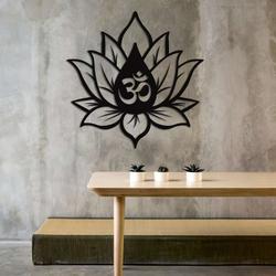 personalized lotus flower om symbol yoga studio home decor custom metal sign 2