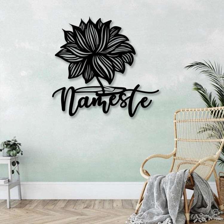 Personalized Lotus Yoga Flower Namaste Sign Yoga Studio Home Decor Custom Metal Wall Art 1 personalized lotus yoga flower namaste sign yoga studio home decor custom metal sign 1